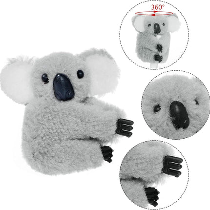 8pcs Koala Clips Pencil Topper Animal Pencil Toppers Birthday Party Supplies Koala Party Favors Gifts.