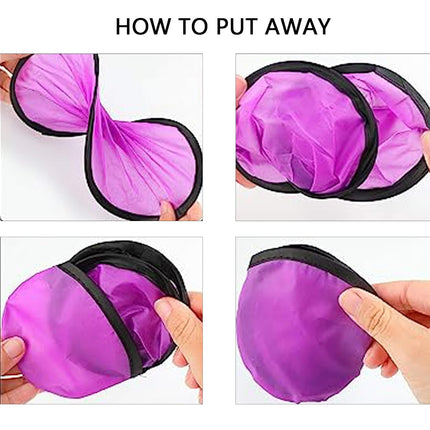 24pcs Collapsible Frisbee Fan Set Beach Frisbee Party Idea Gift Halloween Christmas New Years, 8 Colors.