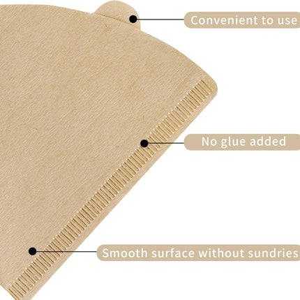 300 Counts Coffee Filters Cone Coffee Filters V60 Coffee Filter No.2 Coffee Filters 2-4 Cups Pour Over Coffee Filter Cone Natural Paper Coffee Filters.