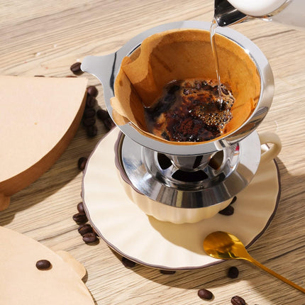 300 Counts Coffee Filters Cone Coffee Filters V60 Coffee Filter No.2 Coffee Filters 2-4 Cups Pour Over Coffee Filter Cone Natural Paper Coffee Filters.