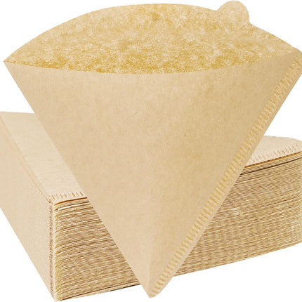 300 Counts Coffee Filters Cone Coffee Filters V60 Coffee Filter No.2 Coffee Filters 2-4 Cups Pour Over Coffee Filter Cone Natural Paper Coffee Filters.