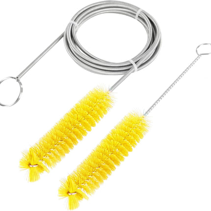 CPAP Tube Cleaning Brush-7 Feet Flexible + 7 Inches Handy Stainless Steel Wire Bristle Brush- Fits for Standard 22mm Diameter Tubing.