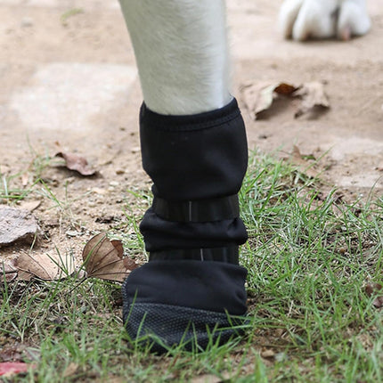 Dog Paw Wound Cover - Pet Waterproof Foot Covers | Claw Shoe Covers | Adjustable Dog Boots for Injured Paws | Breathable Four-Legged Claw Shoe Covers | Non-Slip Dog Injury Protection C.