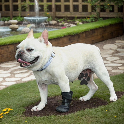 Dog Paw Wound Cover - Pet Waterproof Foot Covers | Claw Shoe Covers | Adjustable Dog Boots for Injured Paws | Breathable Four-Legged Claw Shoe Covers | Non-Slip Dog Injury Protection C.