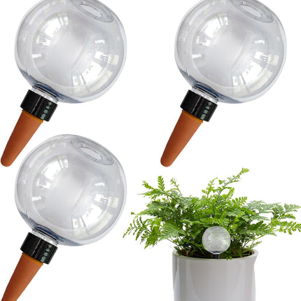 3PCS Plant Watering Globes, 500ml Self Watering Planter Insert, Transparent Plant Irrigation Devices for Indoor Potted Plants.