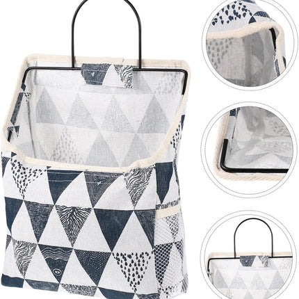 Single pocket wall hanging fabric organizer, durable and space-saving design, perfect for bedroom, dorm, bathroom and office storage.Ideal for students, organizers and homeowners.
