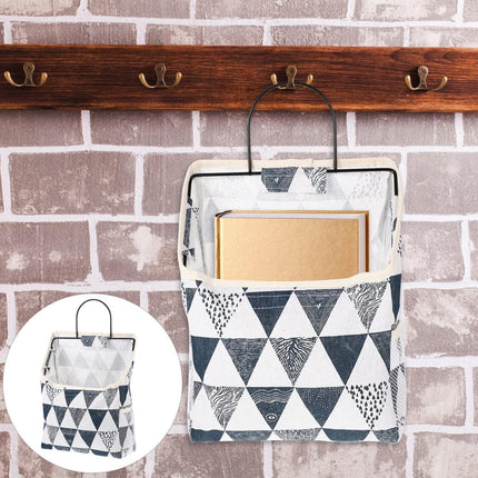 Single pocket wall hanging fabric organizer, durable and space-saving design, perfect for bedroom, dorm, bathroom and office storage.Ideal for students, organizers and homeowners.