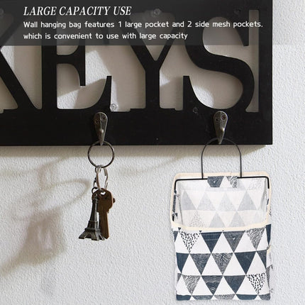 Single pocket wall hanging fabric organizer, durable and space-saving design, perfect for bedroom, dorm, bathroom and office storage.Ideal for students, organizers and homeowners.