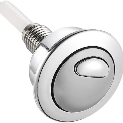 Top Push Button for Toilet Compatible with 49 Flush Valve Durable Replacement Part for Efficient Flushing Ideal for Home Office Commercial Use (Electroplated Silver Plating).