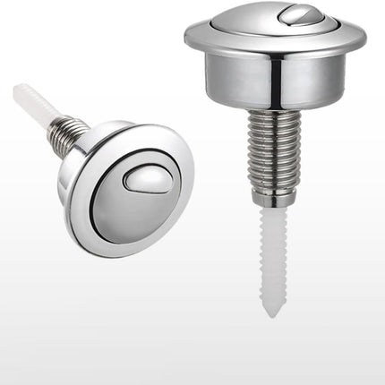 Top Push Button for Toilet Compatible with 49 Flush Valve Durable Replacement Part for Efficient Flushing Ideal for Home Office Commercial Use (Electroplated Silver Plating).