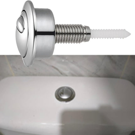 Top Push Button for Toilet Compatible with 49 Flush Valve Durable Replacement Part for Efficient Flushing Ideal for Home Office Commercial Use (Electroplated Silver Plating).