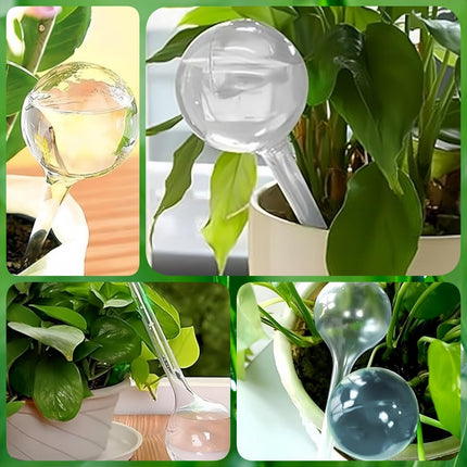 12 Pcs Plant Watering Globes, Automatic Watering Bulbs, Plastic Garden Watering Globes Device, Water Device Drip for Plant, Self-Watering System for Indoor Outdoor Garden (Lake Blue).