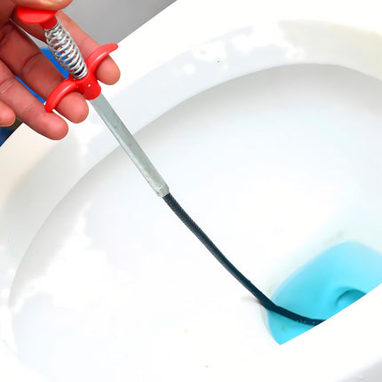 Drain Snake, Drain Clog Remover - Gutter Cleaning Tools Drain Cleaner for Toilet Sewer Shower Kitchen Bathroom Tub Clogged Drains Opener Cleaning Tool, Flexible Grabber Claw Pick Up Reacher (79 inch).