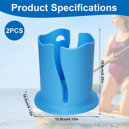 2pcs Paddle Board Cup Holder, Universal Kayak Drink Holder Multifunctional Anti-Toppling Paddleboard Cup Holder Surfboard Water Bottle Holder for Outdoor Fishing Boat Kayak Accessories.