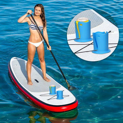 2pcs Paddle Board Cup Holder, Universal Kayak Drink Holder Multifunctional Anti-Toppling Paddleboard Cup Holder Surfboard Water Bottle Holder for Outdoor Fishing Boat Kayak Accessories.