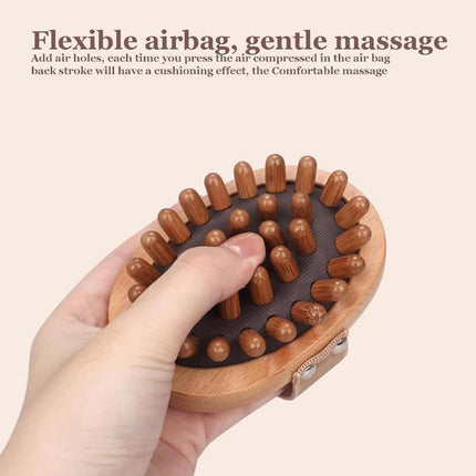 Meridian Pressure Brush, Wood Therapy Massage Tools for Belly Fat, Handheld Wooden Massager Body Brush for Cellulite Remover, Body Shaping and Muscle Pain Relief (2 PCS).