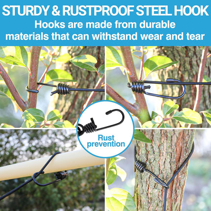 Retractable Travel Clothesline - Glow in The Dark Portable Clothes Line - 7.5ft/2.2m Camping Clotheslines for Outside, Hotel Room or Cruise - Laundry Line, Clothes Drying Line, Clothing Line Outdoor.
