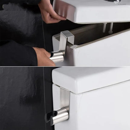 Stainless Steel+ABS Holder Hook Hanger for Hand Shower Toilet Bidet Sprayer Brushed Nickel.