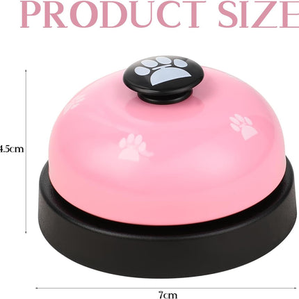Call Bell Desk Service Bell Front Desk Service Bell Metal Hotel Bell Customer Service Bells Loud Game Pet Training Bell for Restaurant Hotels Kitchen Bar Party Office Pink.
