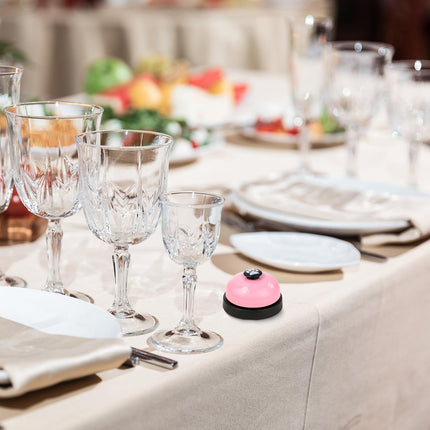 Call Bell Desk Service Bell Front Desk Service Bell Metal Hotel Bell Customer Service Bells Loud Game Pet Training Bell for Restaurant Hotels Kitchen Bar Party Office Pink.