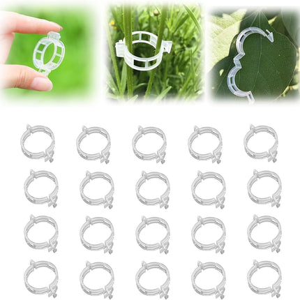 Plastic Plant Clips Essential Garden Tools, Plant Support Clips Tomato Grape Vine Vegetables Plant Fixing Clips,2025 Upgrade Plant Support Garden Clips (Count, 300).
