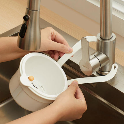 Kitchen Sink Strainer Basket, Faucet Hanging Filter Basket, 2025 Kitchen Sink Food Waste Catcher Faucet Hanging, Sink Trash Catcher for Garbage Leftovers (Green).