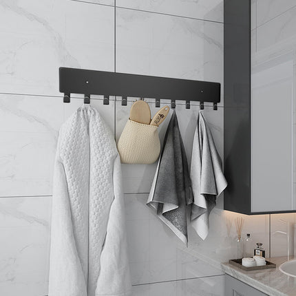 Wall Mount Key Holder with 10 Hooks – Key Rack for Entryway, Hallway, Office, Kitchen – Screw Mounted, Durable Key Organizer.