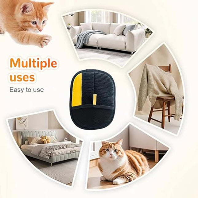 Yomi Pet Hair Remover Glove, Reusable Electrostatic Pet Hair Removal Gloves, For Couch, Furniture, Carpet, Car Seat, Upgraded Animal Fur Removal Tool (1PC).