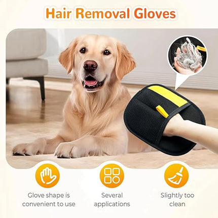 Yomi Pet Hair Remover Glove, Reusable Electrostatic Pet Hair Removal Gloves, For Couch, Furniture, Carpet, Car Seat, Upgraded Animal Fur Removal Tool (1PC).