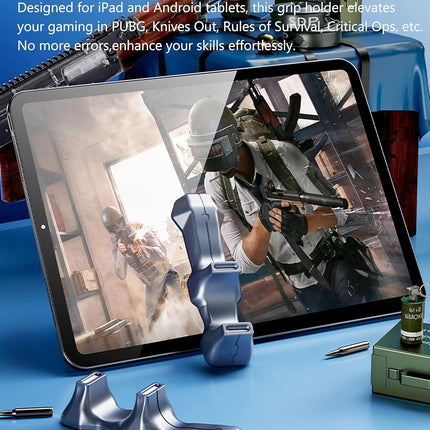 Gaming Handle for iPad, Anti-Slip Silicone Gamepad Grip, Tablet Game Controller for PUBG/Knives Out/Rules of Survival.