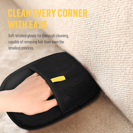 Double-Sided Pet Grooming Gloves - Electrostatic Hair Removal Tool, Cat & Dog Grooming (Plus size(2pcs)).