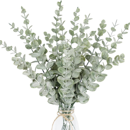 18pcs Eucalyptus Stems Artificial Eucalyptus Leaves Stems Artificial Fake Flowers for Home Office Flowers Bouquet Centerpiece Wedding Decoration Christmas Decor 2025.