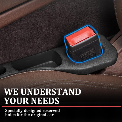 2PCS Car Seat Gap Filler Organizer with Car Storage Slot,Multi-Functional Car Gap Filler for Phone,Key,Coin in Car Organization And Anti-Drop,Universal Car Gap Filler Organizer for Cars.
