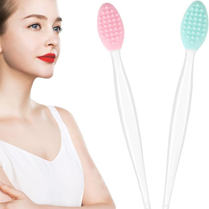 Silicone Lip Scrub Brush Lip Scrubber Tool Lip Exfoliator Brush Exfoliating Lip Scrub Tool for Dark Lips.