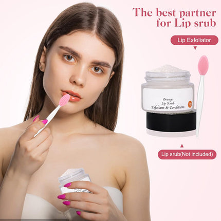Silicone Lip Scrub Brush Lip Scrubber Tool Lip Exfoliator Brush Exfoliating Lip Scrub Tool for Dark Lips.