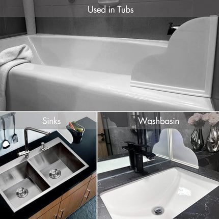 Shower Splash Guard Kit, Large Splash Guards for Bathtub Waterproof Self-Adhesive Shower Corner Guards to Keep Water in Shower or Bath, Pack of 2 (9.25 x 9.25 inches).