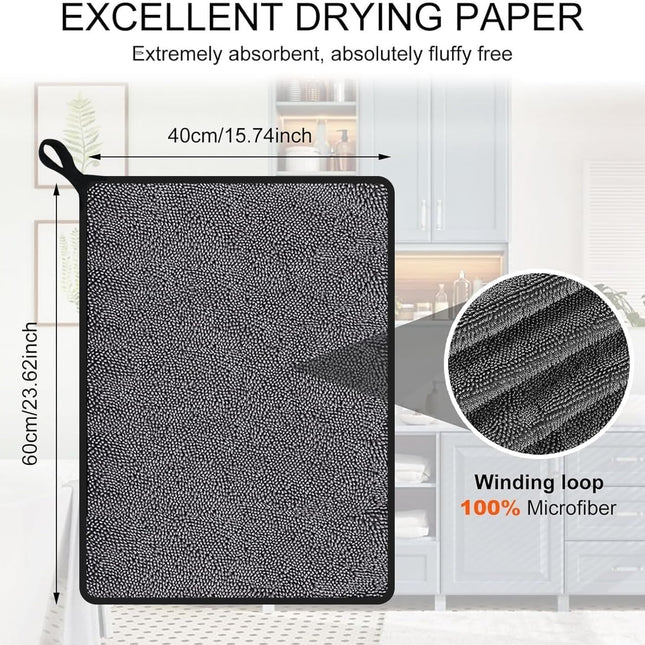 Shiny Wipes Cleaning Cloths,3pcs Shiny Bath Drying Towels,Shower Doors Drying Towels,16 * 16in Streak Free Glass Window Car Mirror Super Absorben Microfiber Cleaning Cloths (40 * 60CM, PCS, 3).