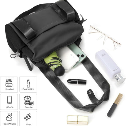 Mini Gym Bag for Women, Small Duffle Bag with Wet Compartment, Lightweight Waterproof Cute Tote for Girls Workout Sport Travel (Black).