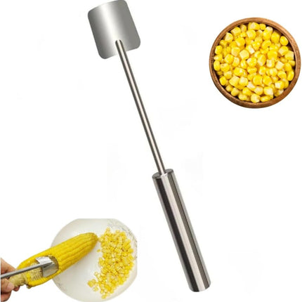 Corn Peeler and Cob Remover Tool, Fast and Safe Kitchen Utensil, Easy Clean Design.