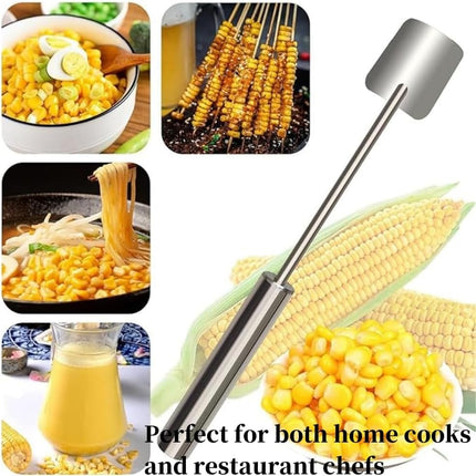 Corn Peeler and Cob Remover Tool, Fast and Safe Kitchen Utensil, Easy Clean Design.