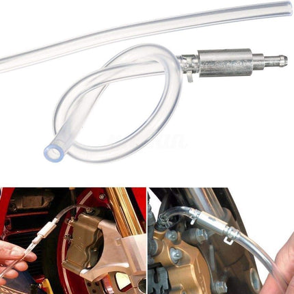 Brake Bleeder Hose One Way Check Valve, Brake Fluid Replacement Kit, Car Brake Bleeder Hose with One Way Check Valve, Universal Brakes Bleeder Tool Cars Accessories for Car Motorbike Bike (2 Set).