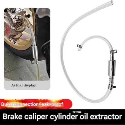 Brake Bleeder Hose One Way Check Valve, Brake Fluid Replacement Kit, Car Brake Bleeder Hose with One Way Check Valve, Universal Brakes Bleeder Tool Cars Accessories for Car Motorbike Bike (2 Set).