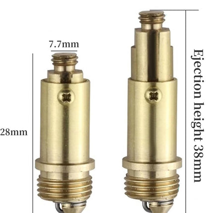 2 Pcs Bathroom Pop Up Sink Drain Stopper 66 mm Bathroom Sink Stopper, Pop-Up Click Clack Plug, Solid Brass Chrome Plated Plug, Suitable for Kitchen Bathroom Wash Basin.