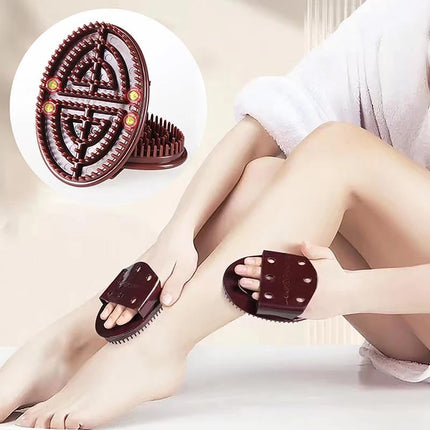 Meridian Massage Brush Calf Neck Waist Massager Abdominal Back Slimming Brush Guasha Scraping Weight Loss Body Massager (2 pc).