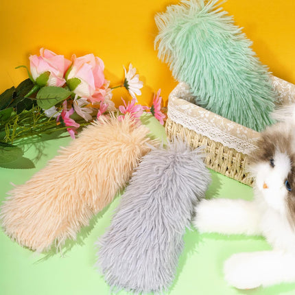 3pcs Cat Toys Cat Pillows, Catnip Toys Interactive Cat Kicker Toy Soft and Durable Plush Fabric Kick Sticks Chasing Chewing Filled Chew for Puppy Kitty Exercise (Gray, Beige, Grass Green).