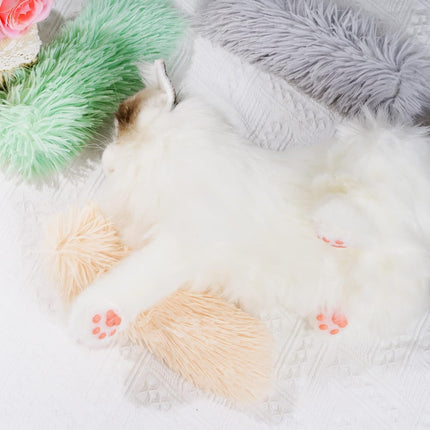 3pcs Cat Toys Cat Pillows, Catnip Toys Interactive Cat Kicker Toy Soft and Durable Plush Fabric Kick Sticks Chasing Chewing Filled Chew for Puppy Kitty Exercise (Gray, Beige, Grass Green).