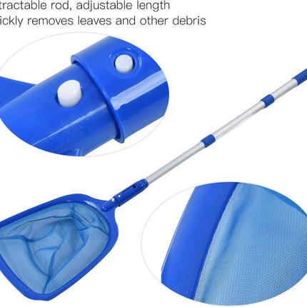 Pool Skimmer with Retractable Rod for Cleaning Surface of Swimming Pools Hot Tubs Spas Fountains.