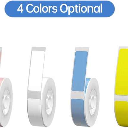 MARKLIFE VRETTI Printer Compatible 12x40mm 160 Label Roll in White Blue Yellow Pink.