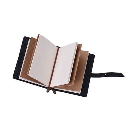 Leather Vintage Embossed Pattern Travel Journal Notebook Lined Blank Grid Paper Diary Refillable Notepad Gift for Men & Women Sketching Writing.