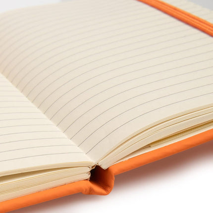 3Pcs Leatherette A6 Journal Writing Notebook Elastic Band Lined Paper School Office Supplies (Blue).